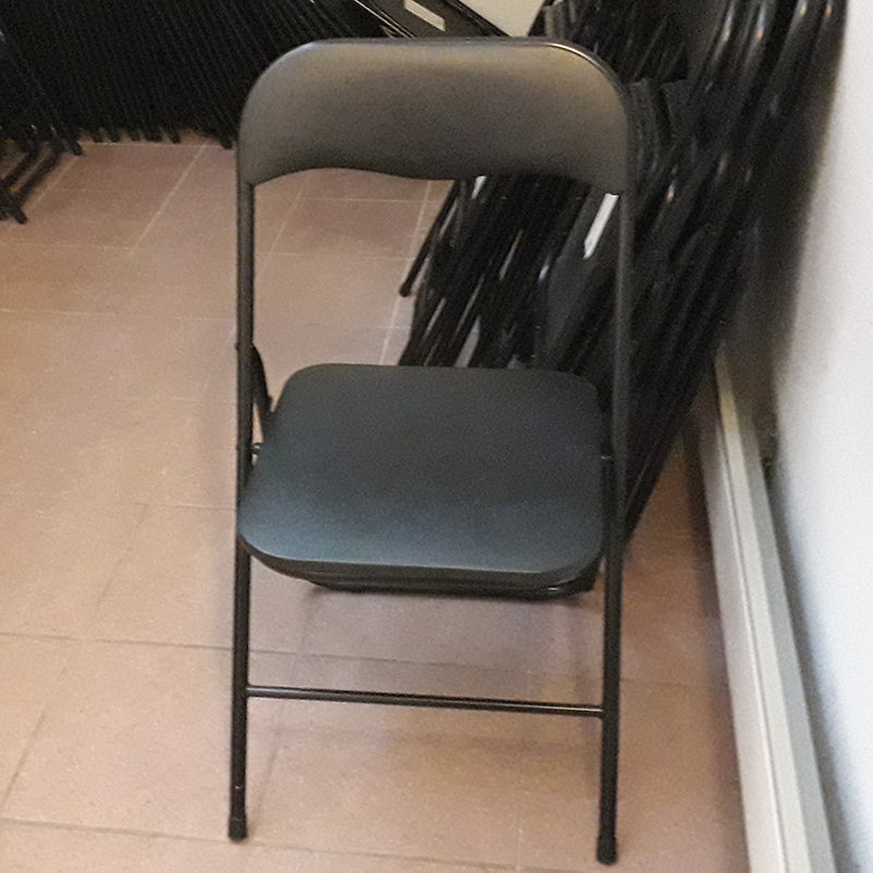 Konferansestol sort klappstol