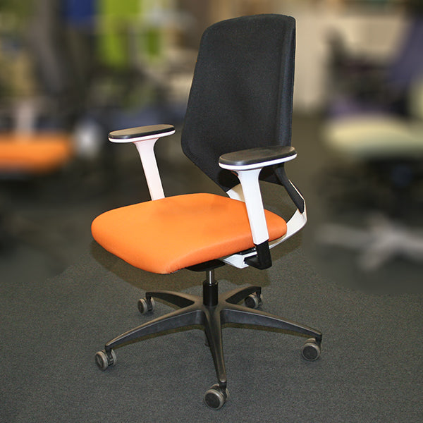 Kontorstol sort/orange Drabert Esencia