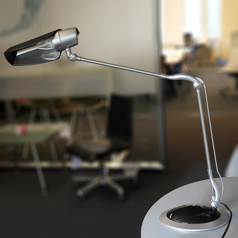 Bordlampe grå Matting Pluto2 LED 6 W