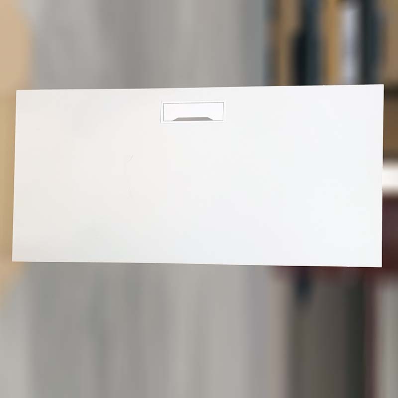 Plate hvit 180 x 95 cm kabelluke