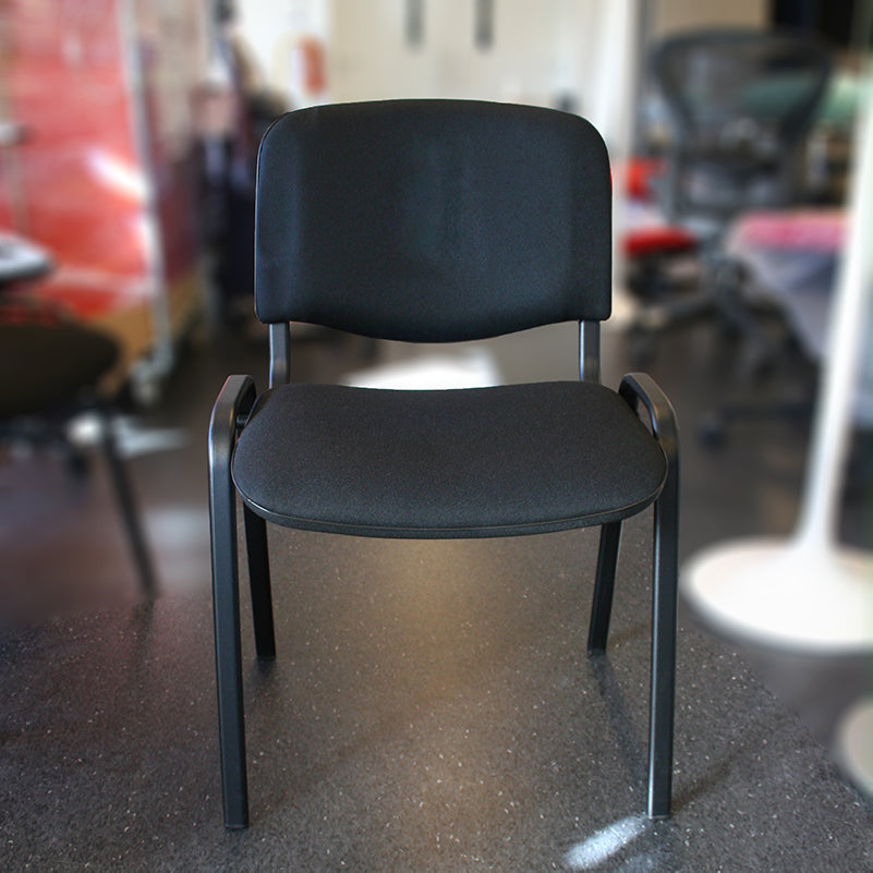 Konferansestol sort Iso sorte ben