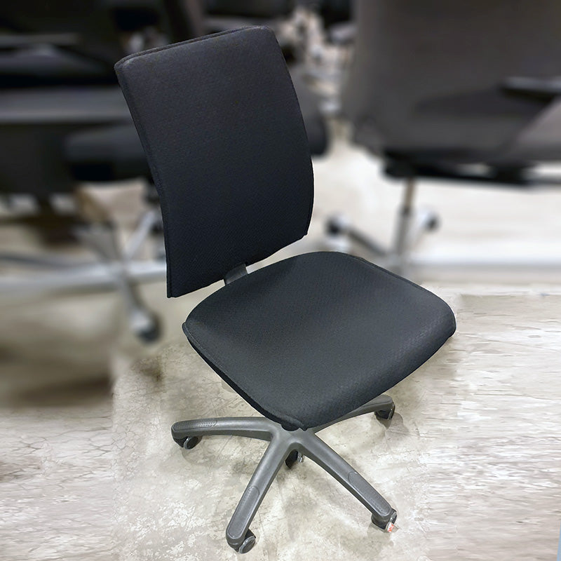 Konferansestol sort Håg H05 Visit alu hjulkryss