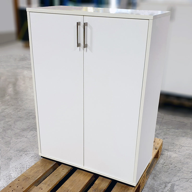 Skap 3P hvit slagdører 110 x 40 x 80