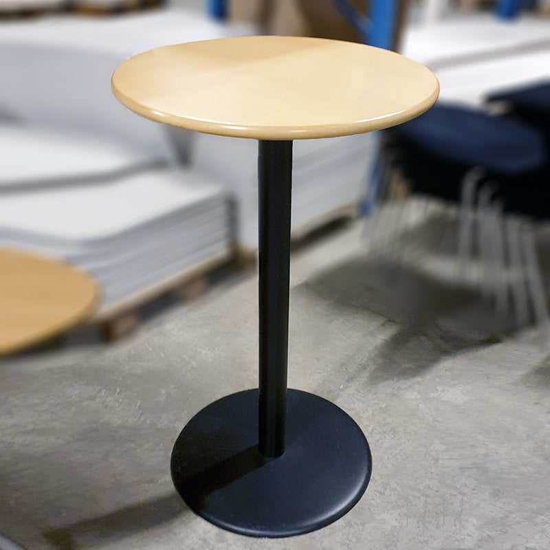 Ståbord bøk Ø 70 x 110 cm sort søylr