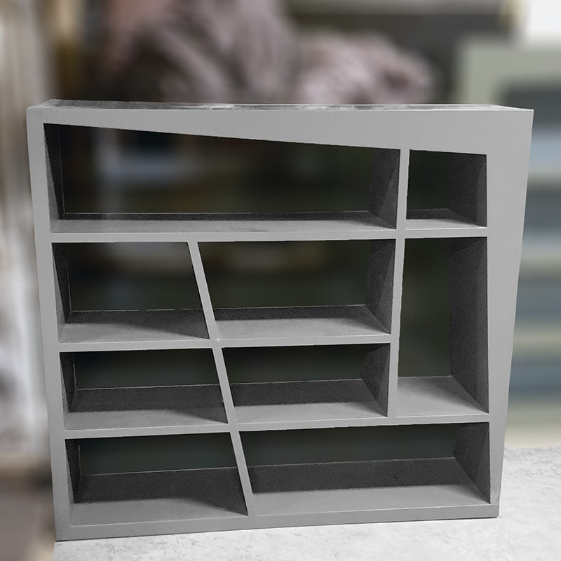Reol 4P grå 155 x 41 x 140
