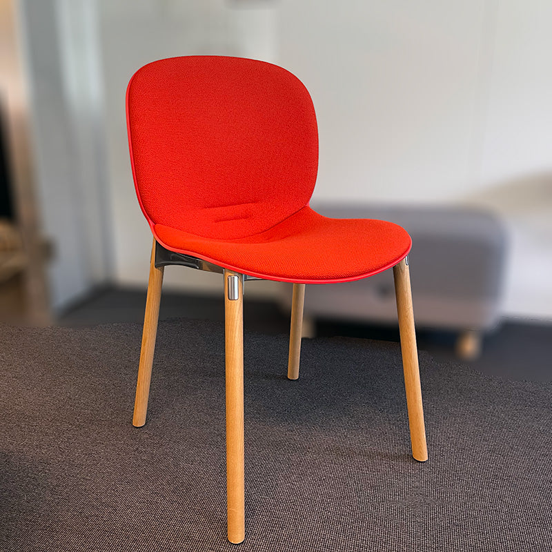 Konferansestol rød/orange RBM Noor treben i ask