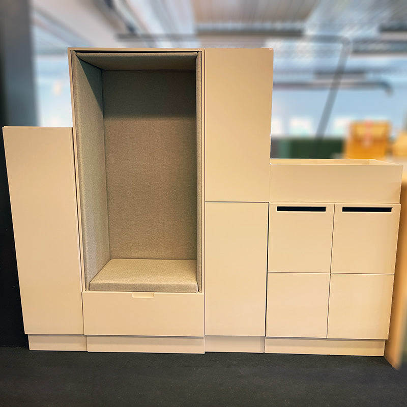 Personlig oppbevaring/lockers beige TreCe Space personlig med RFID lås system