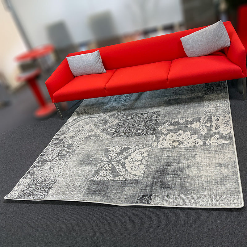 Teppe grått patchwork Ege 200 x 200
