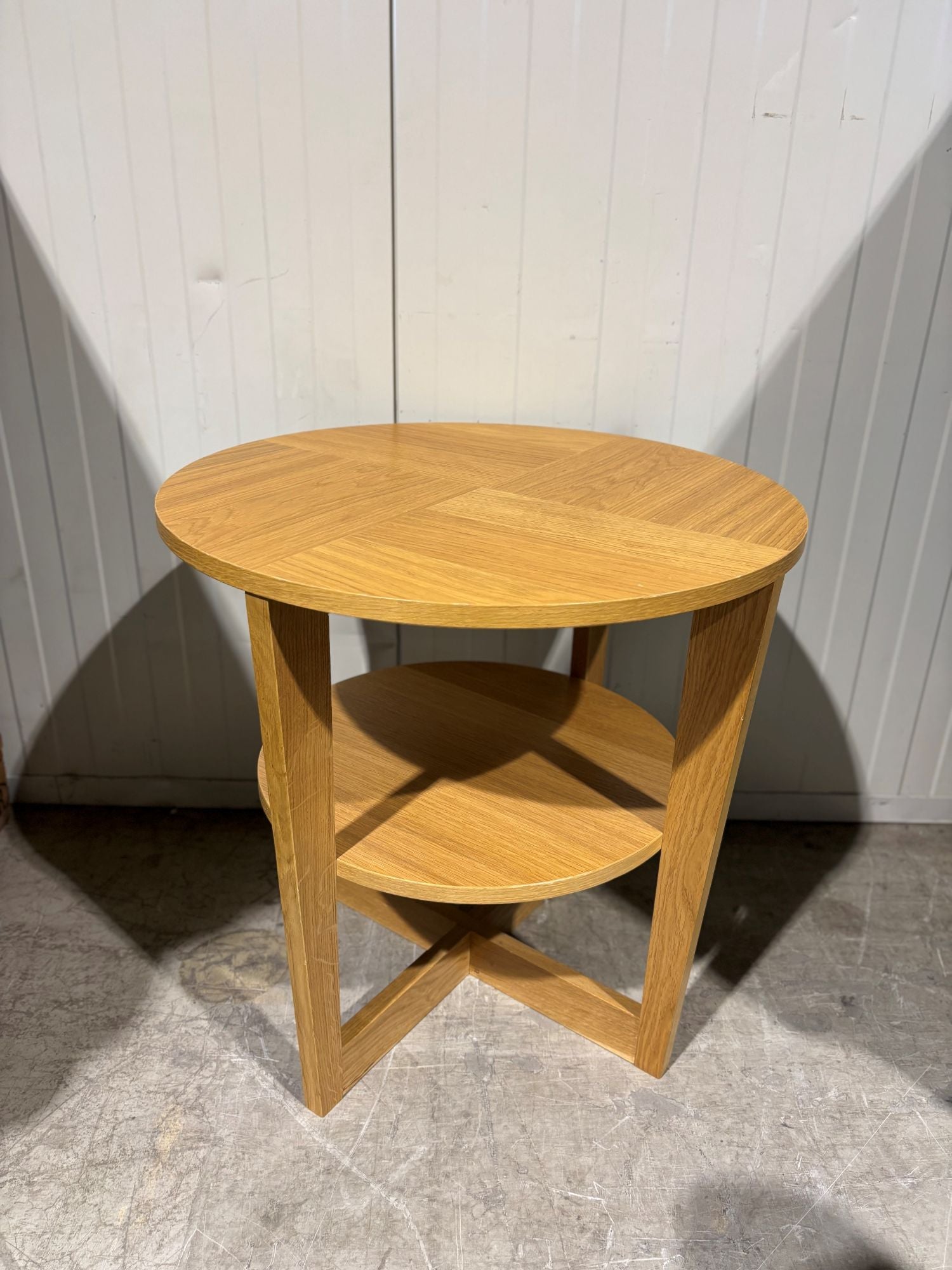 Sofabord eik Ø 60 H 60 Ikea Vejmon