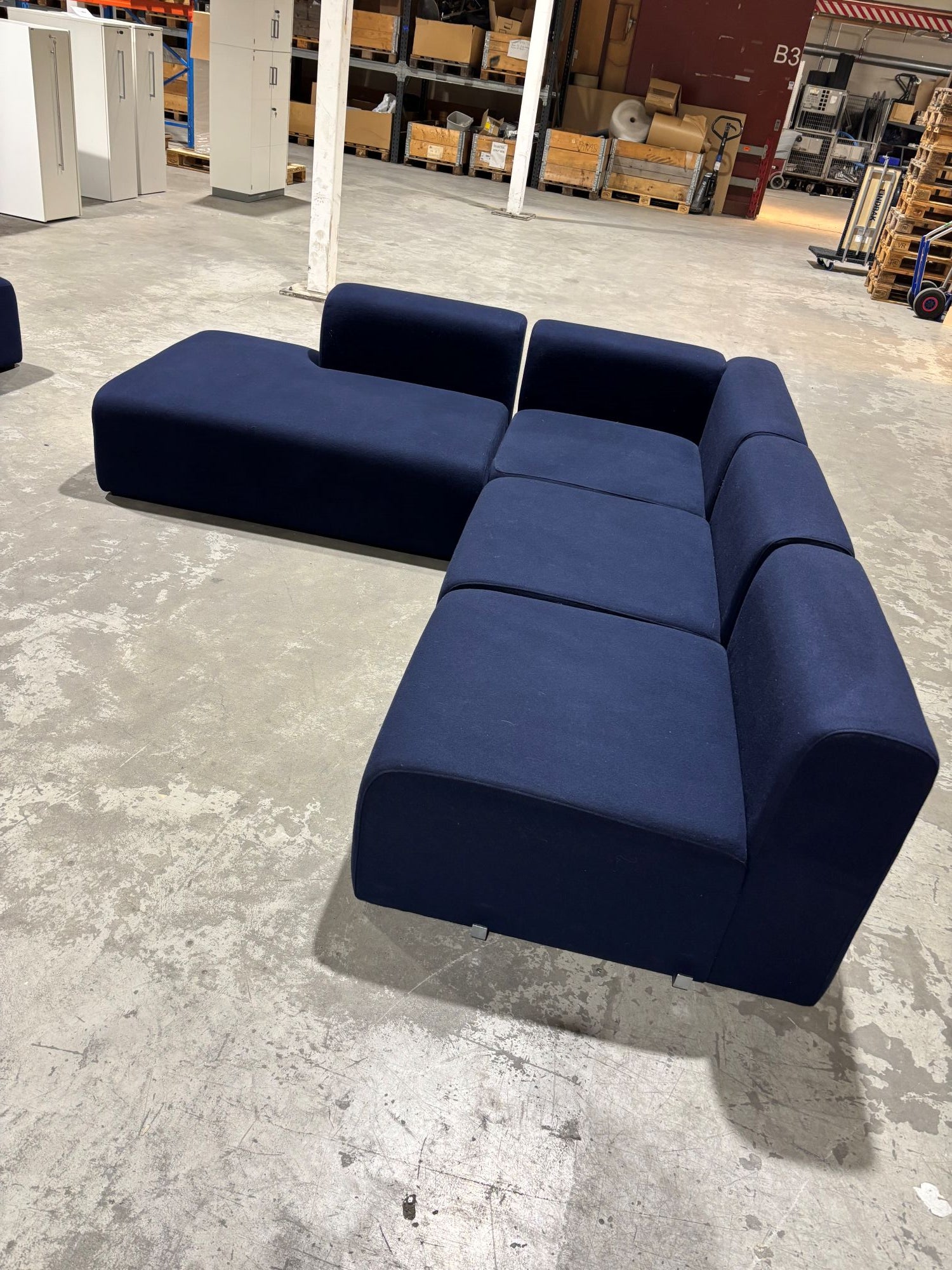 Modul sofa blå Hay Muuto Connect 230 x 250 sh 40
