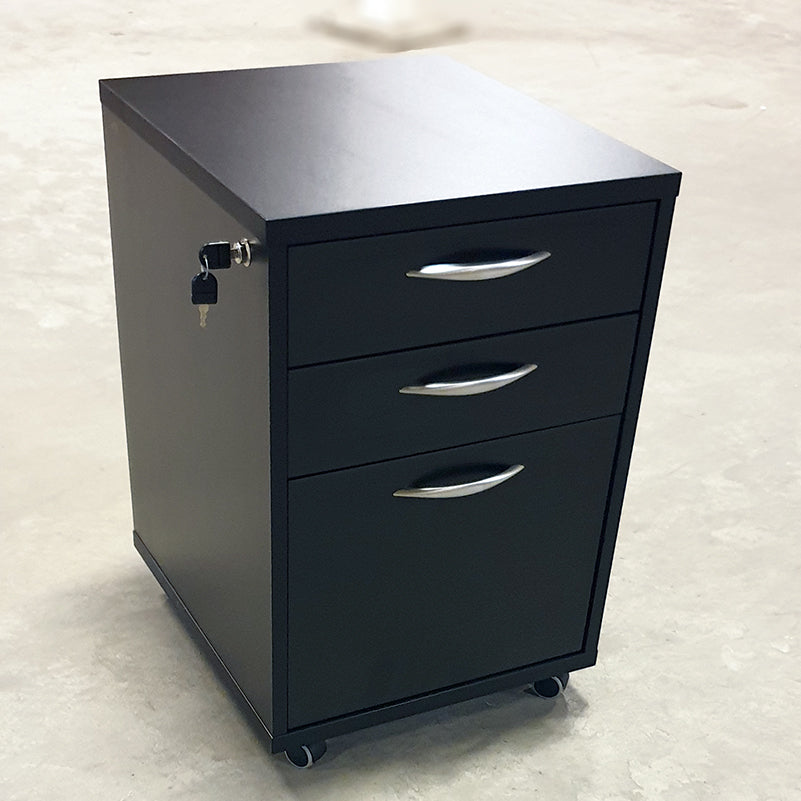 Skuffeseksjon sort 45 x 50 x 67,5 3 skuffer