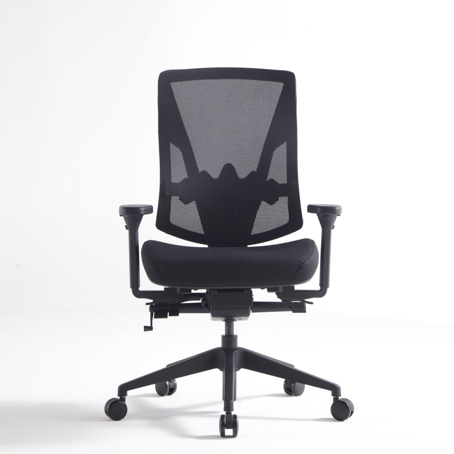 Kontorstol sort mesh CALLE armlen