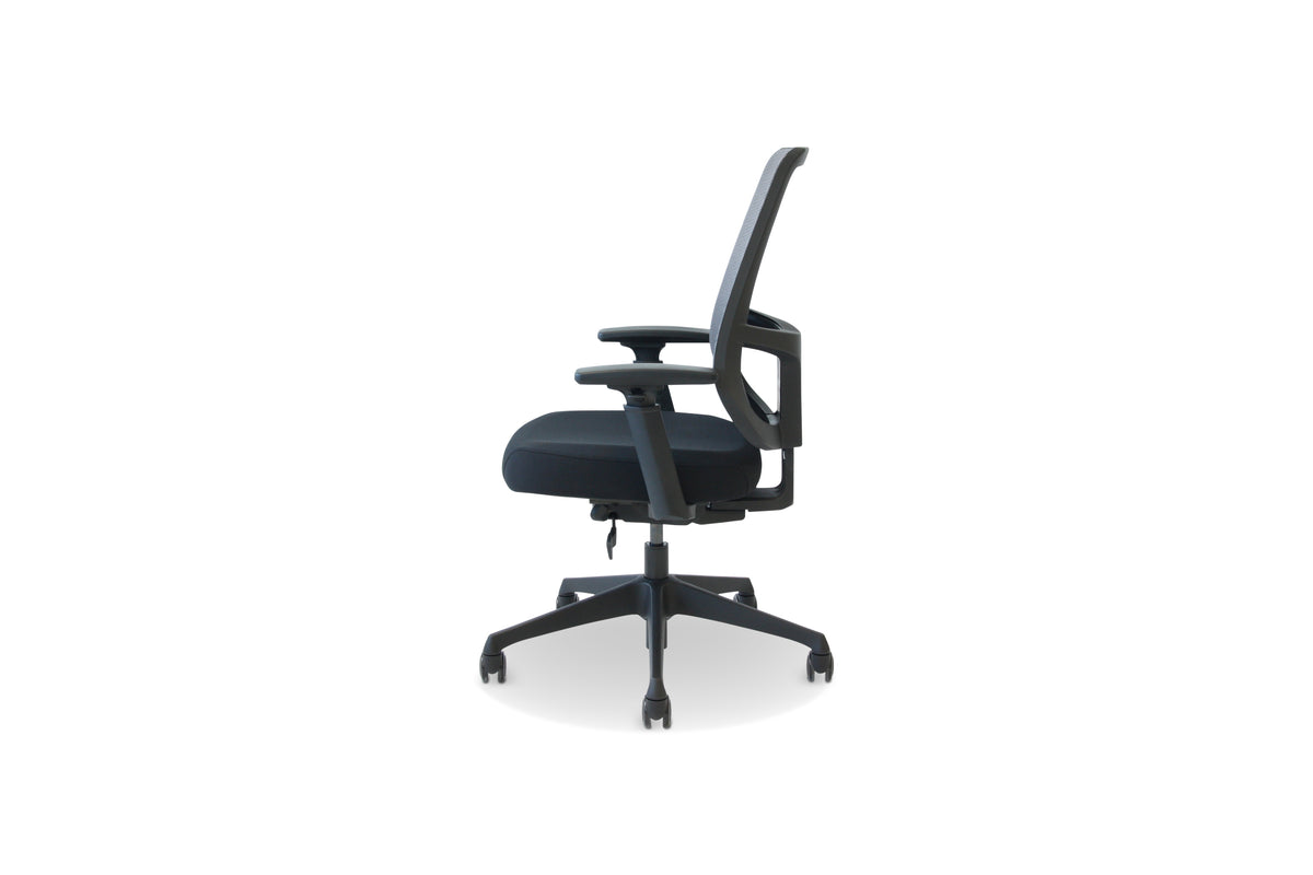 Kontorstol sort mesh KS RITA armlen