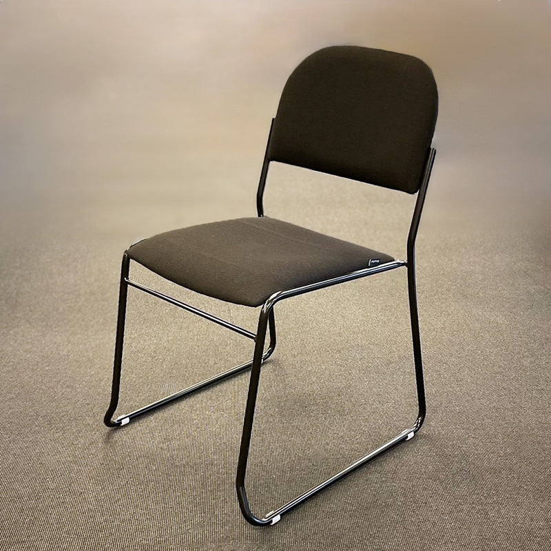 Konferansestol sort KK Vesta med sort meie understell