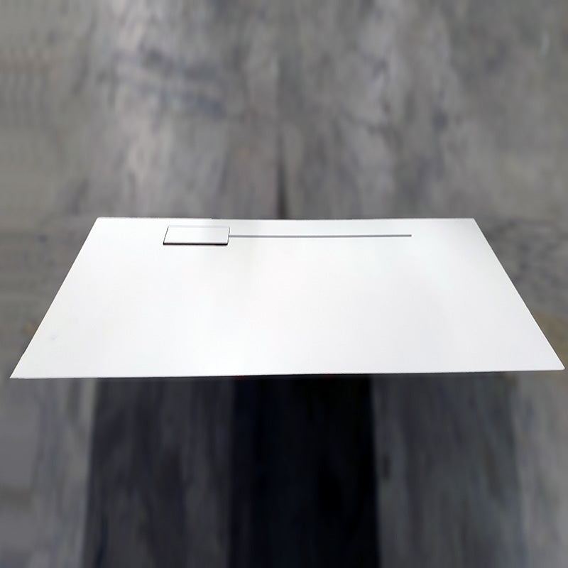 Plate hvit Dencon 160 x 80 cm slisse og kabelluke