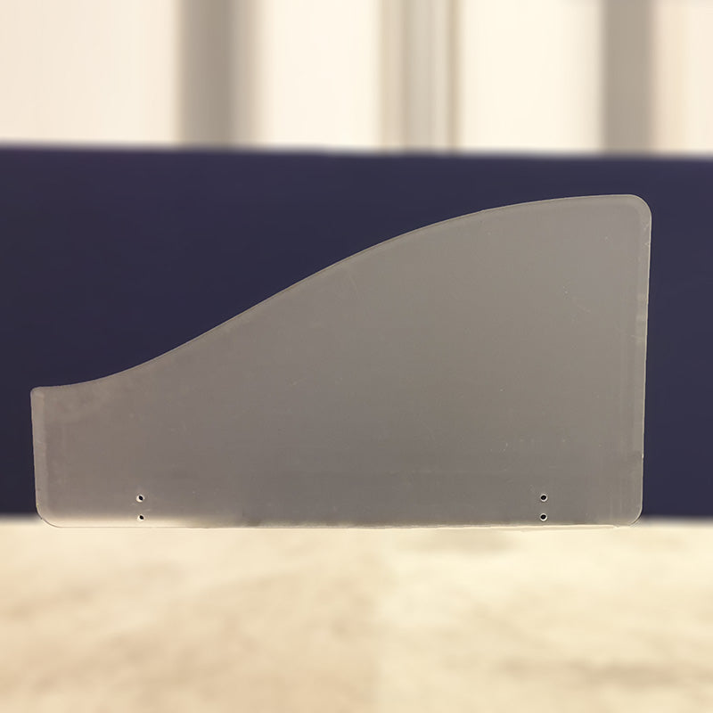 Skillevegg bord blå 90 x 50 x 20Götessons plexiglass sidevegg