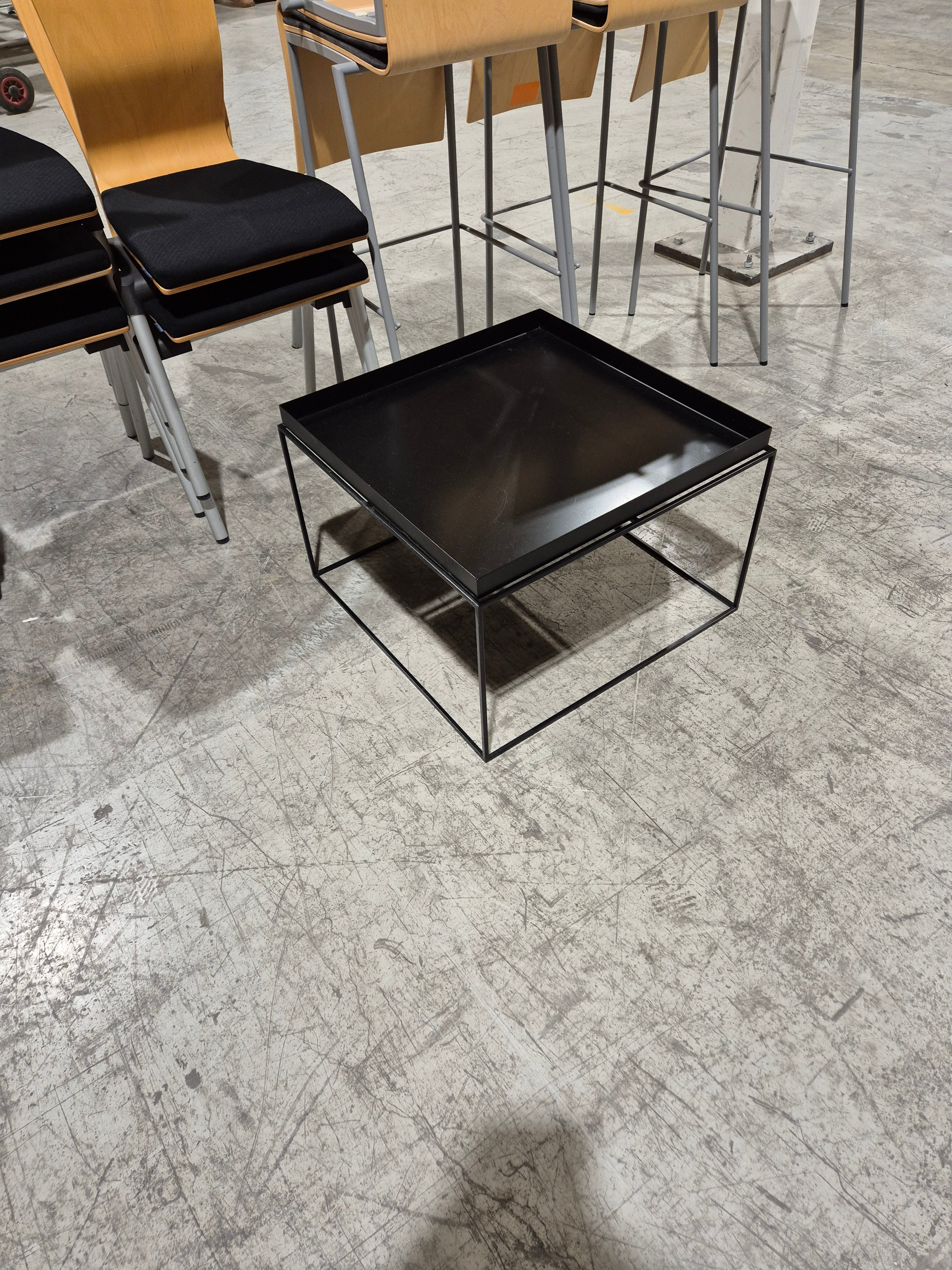 Sofabord sort 60x60xH40
