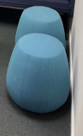 Puff blå Ø47 x 48 Arper Pix Pouf
