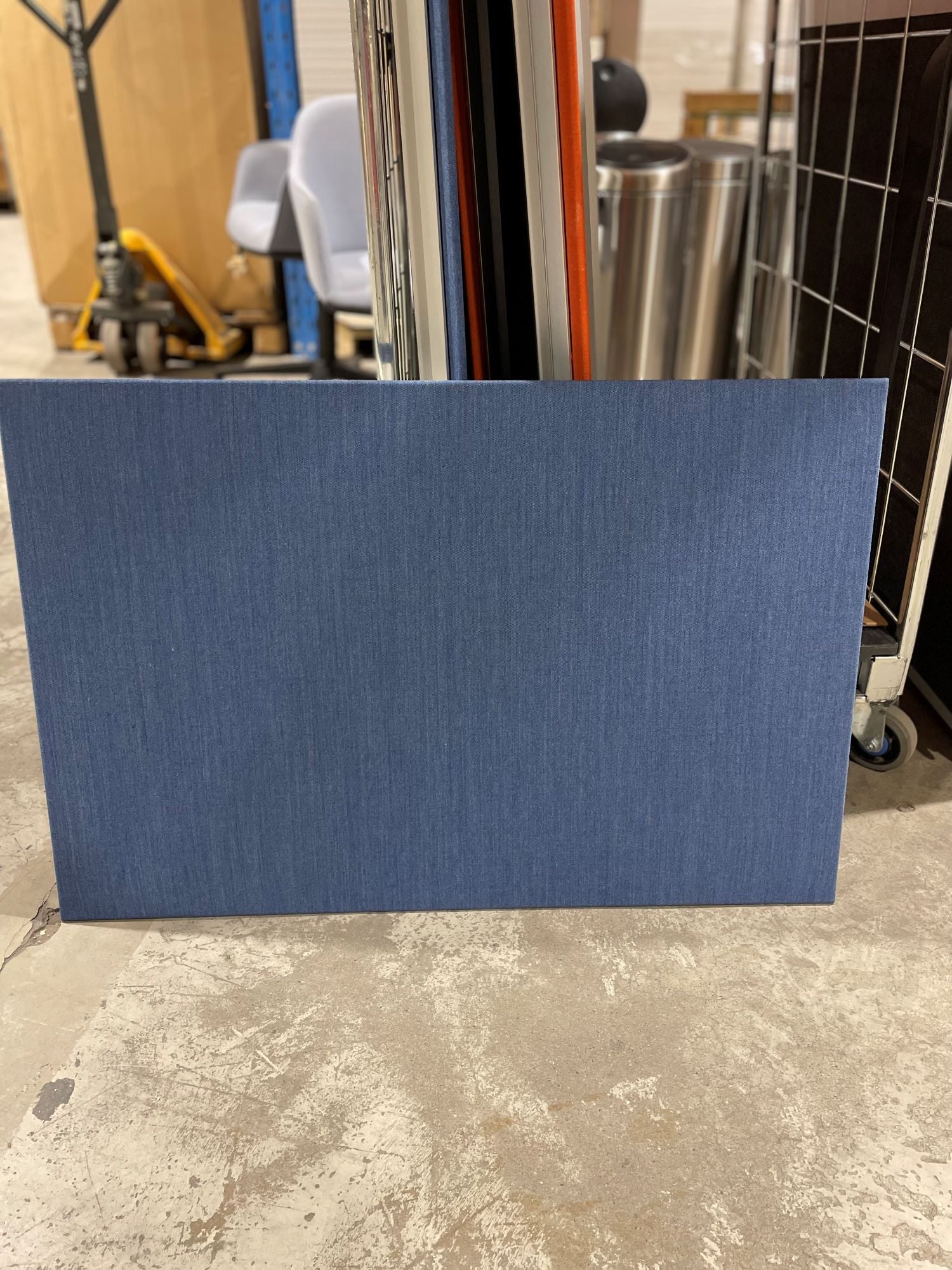 Lydabsorbent blå Kvadrat soft Cells 90 x 60