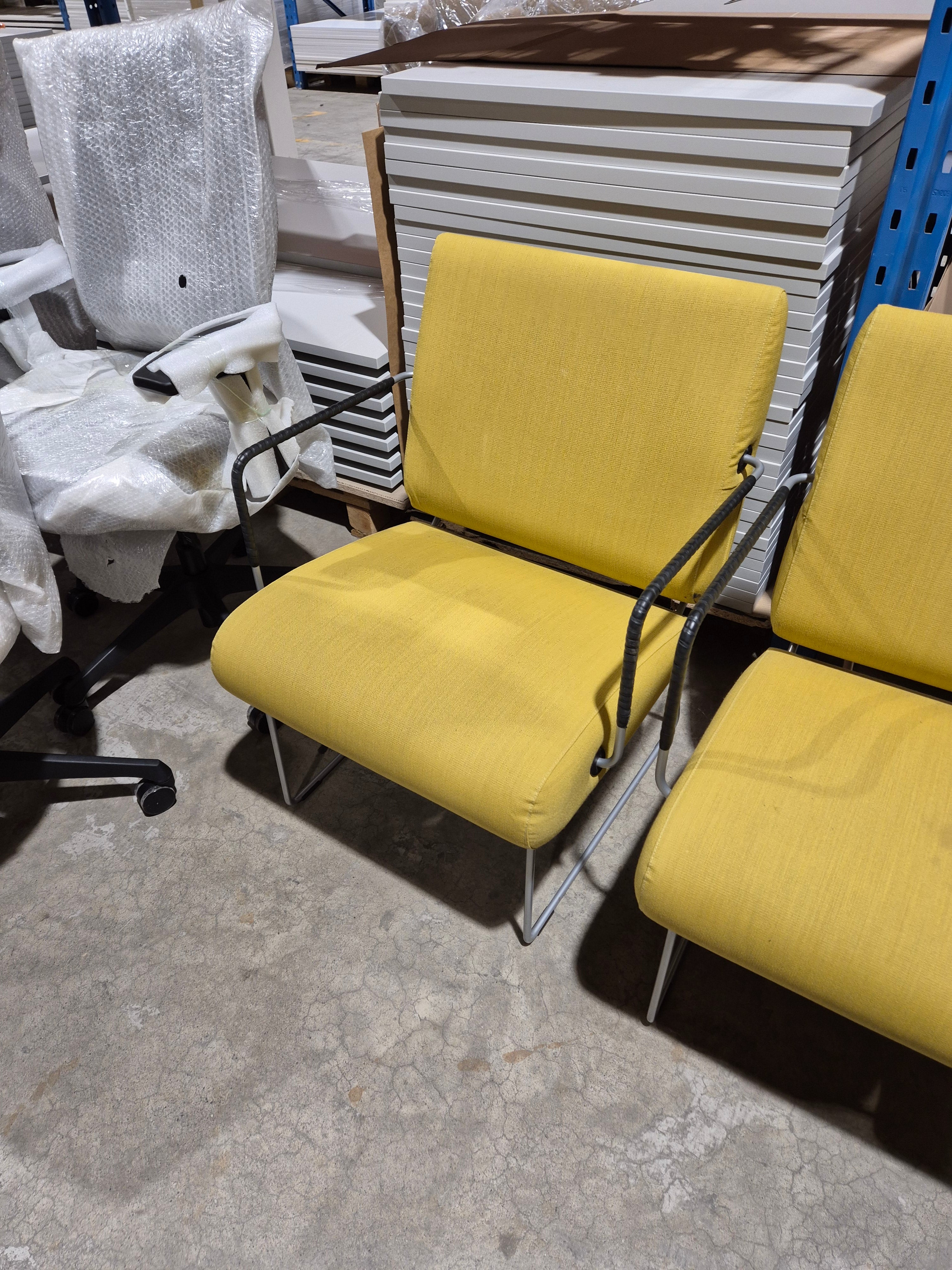 Lounge stol gul Johanson