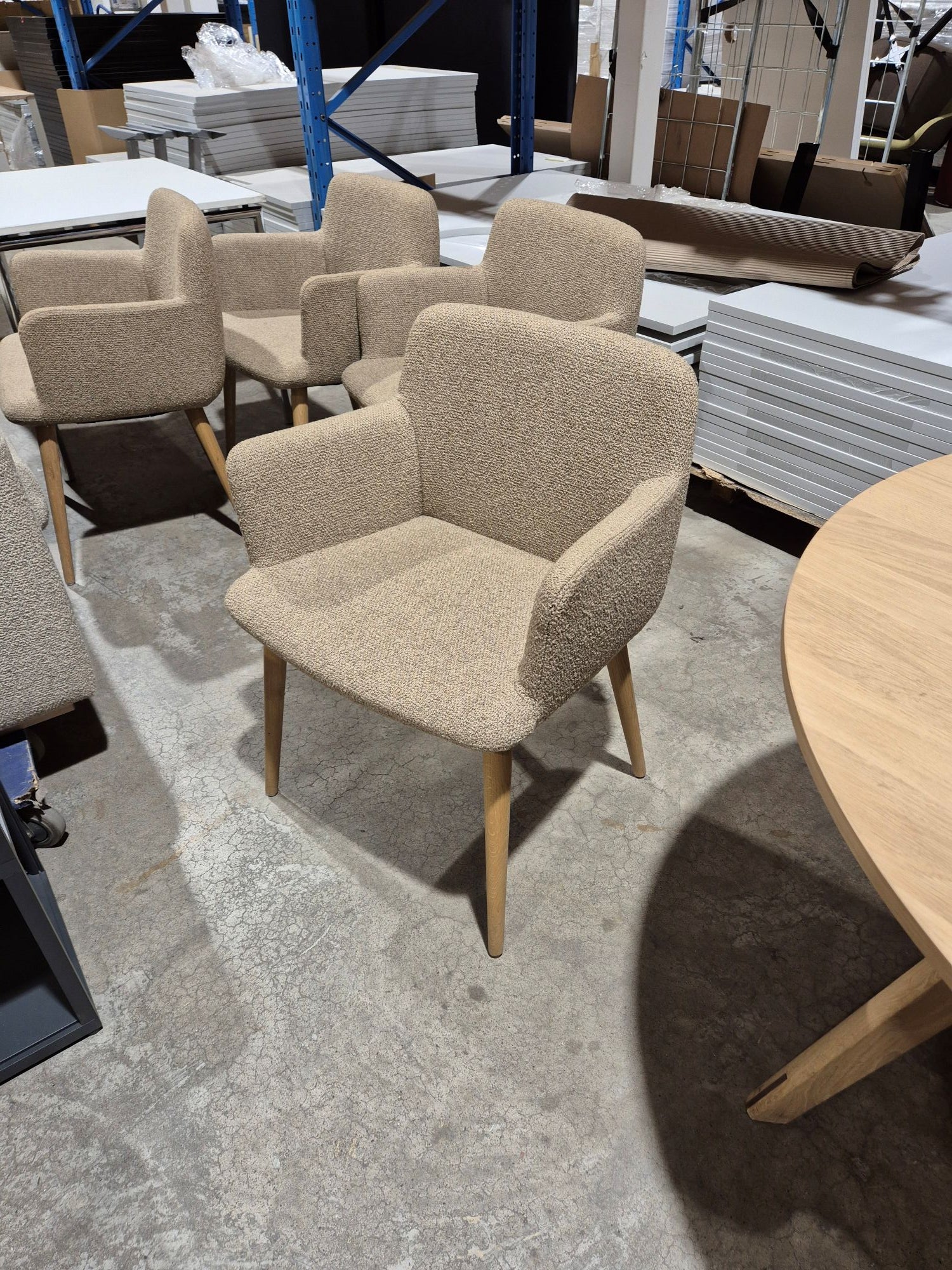 Loungestol beige Bolia sh 46 eik ben