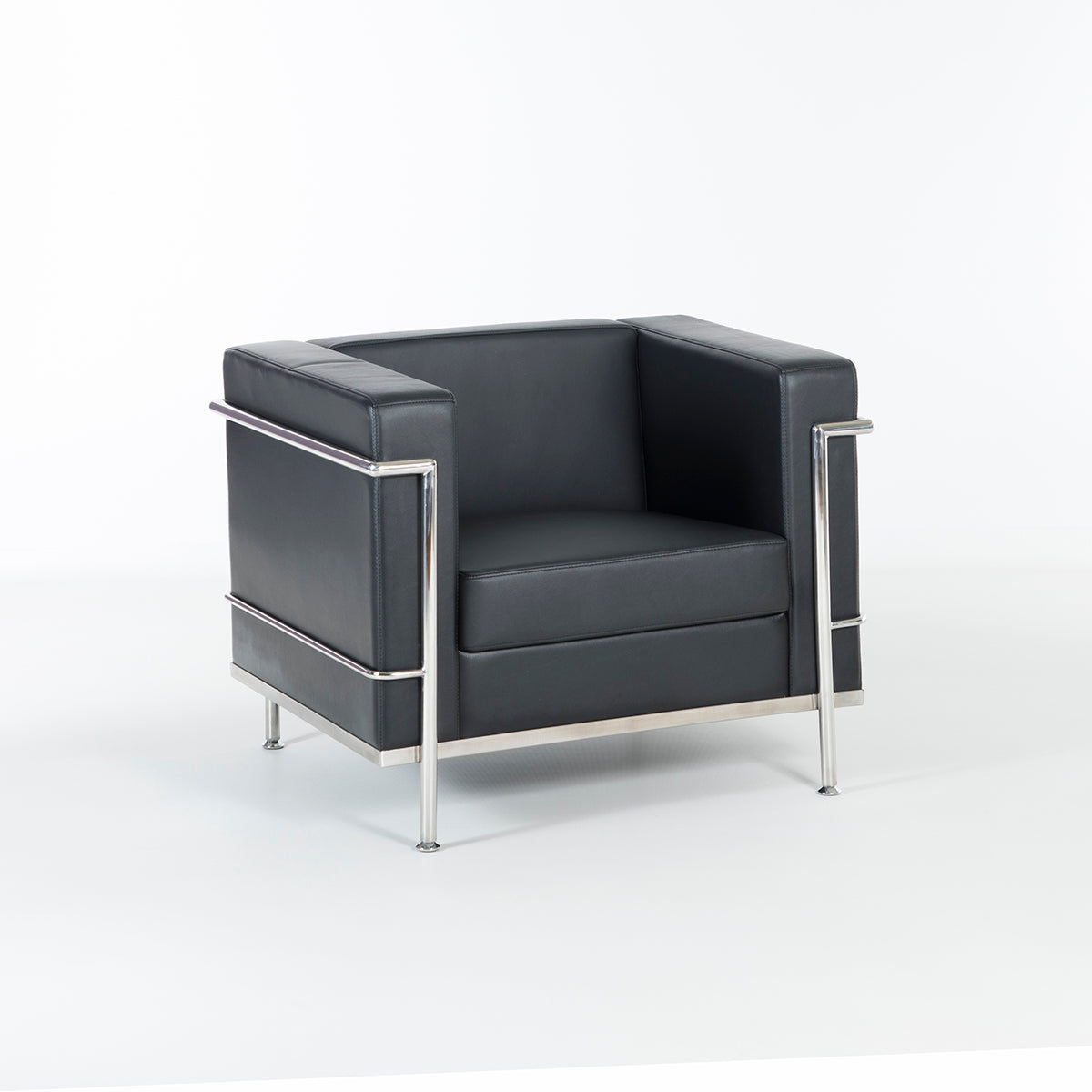 Loungestol sort PU 88 x 74 x 70 KK