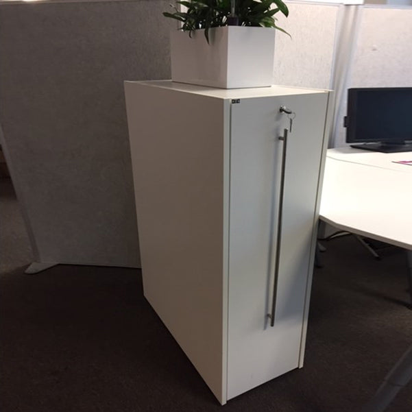 Tårnskap 3P hvit høyre EFG 120x90x43