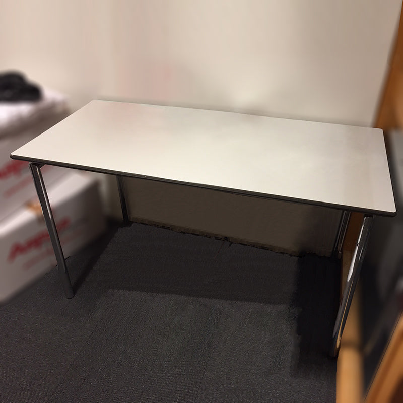 Møtebord lys grå 130 x 65 cm sammenleggbart