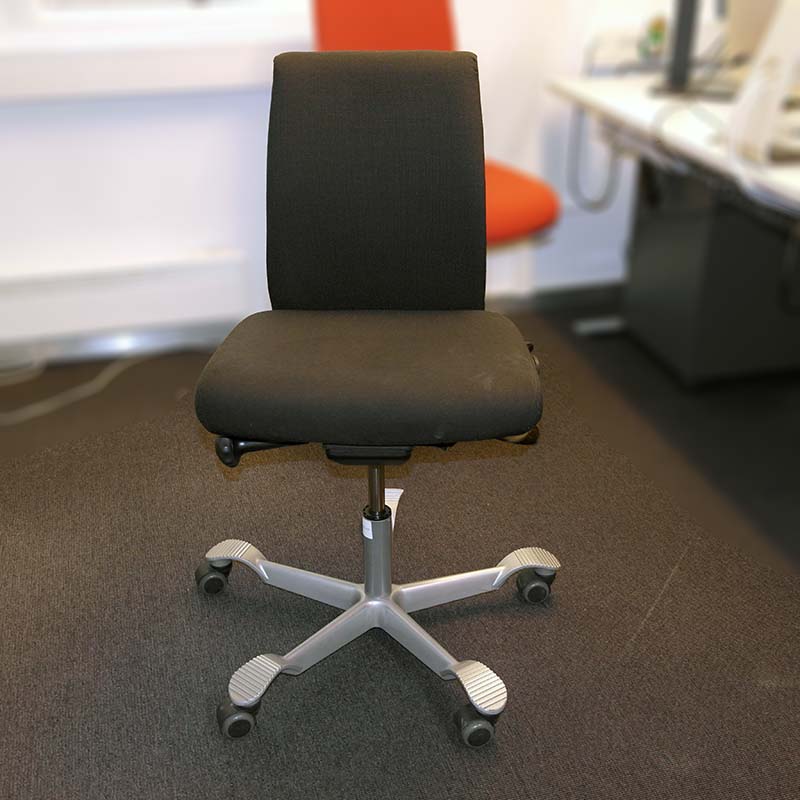 Kontorstol sort Håg H05 plastrygg