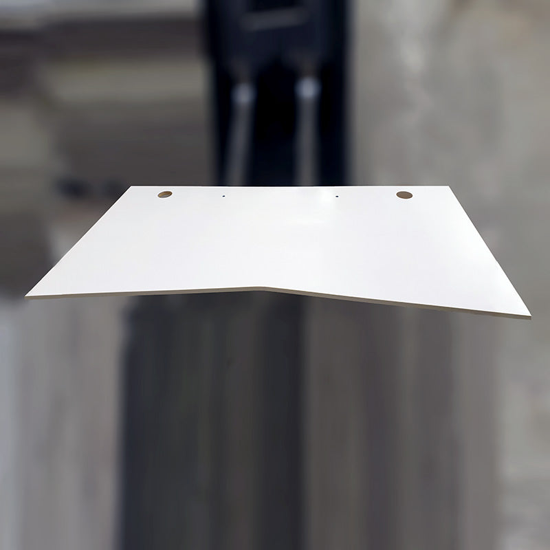 Plate hvit 180 x 90/80 cm magebue kabelhull 2 små hull i platene