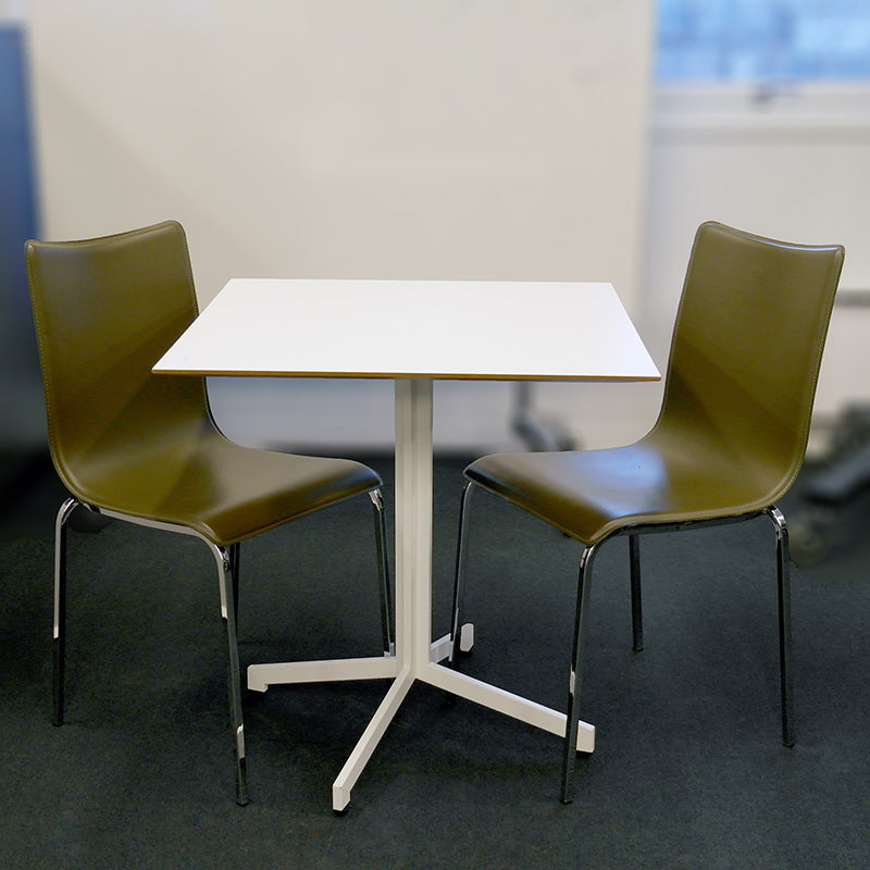 Cafebord hvit 70x70 Johanson Madison