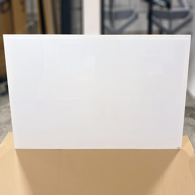 Tavle hvit glass  150 x 100 Lintex