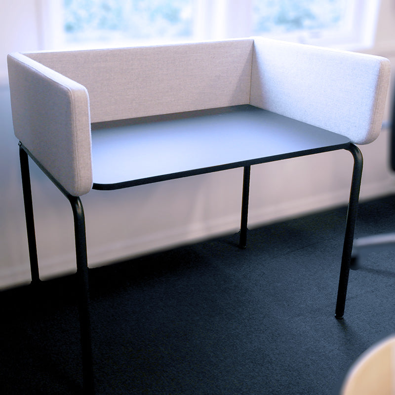 Skrivebord komplett med skjermvegger Four Design FourUs Worx sort 110 x 74