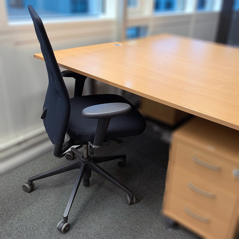 Kontorstol sort Vitra ID Trim  armlen