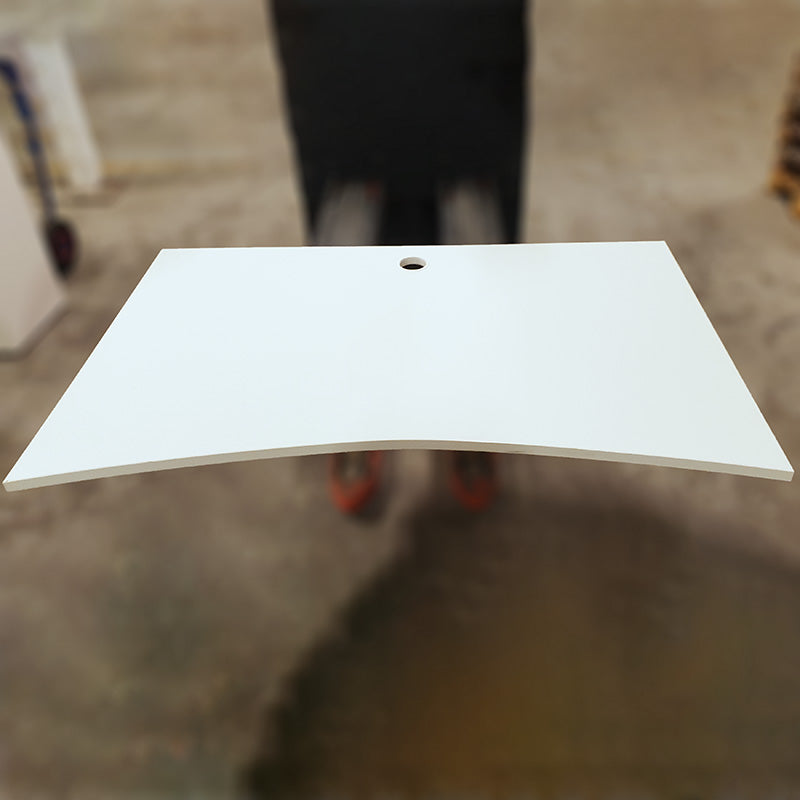 Plate hvit 140 x 90/80 cm kabelhull
