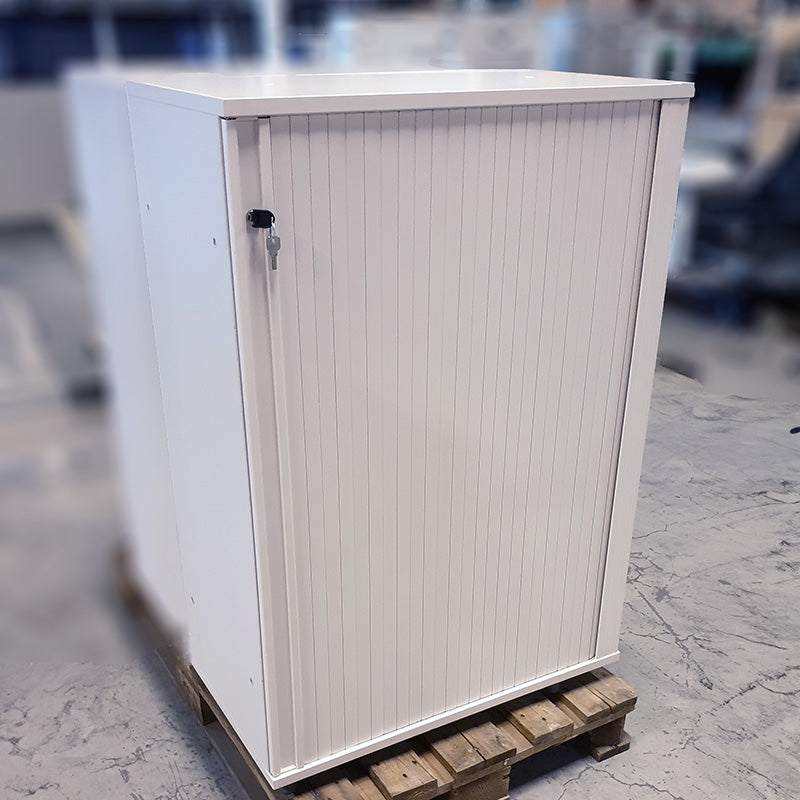 Skap 3P hvit sjalusidør Martela 100 x 44 x 117 sjalusidør