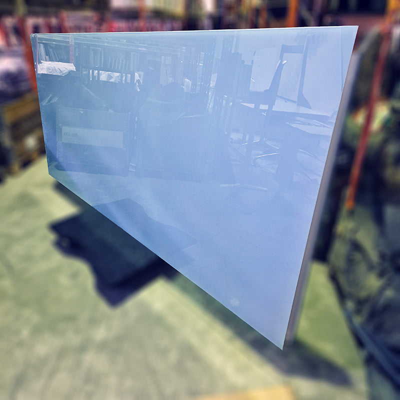 Tavle blå glass 240 x 120