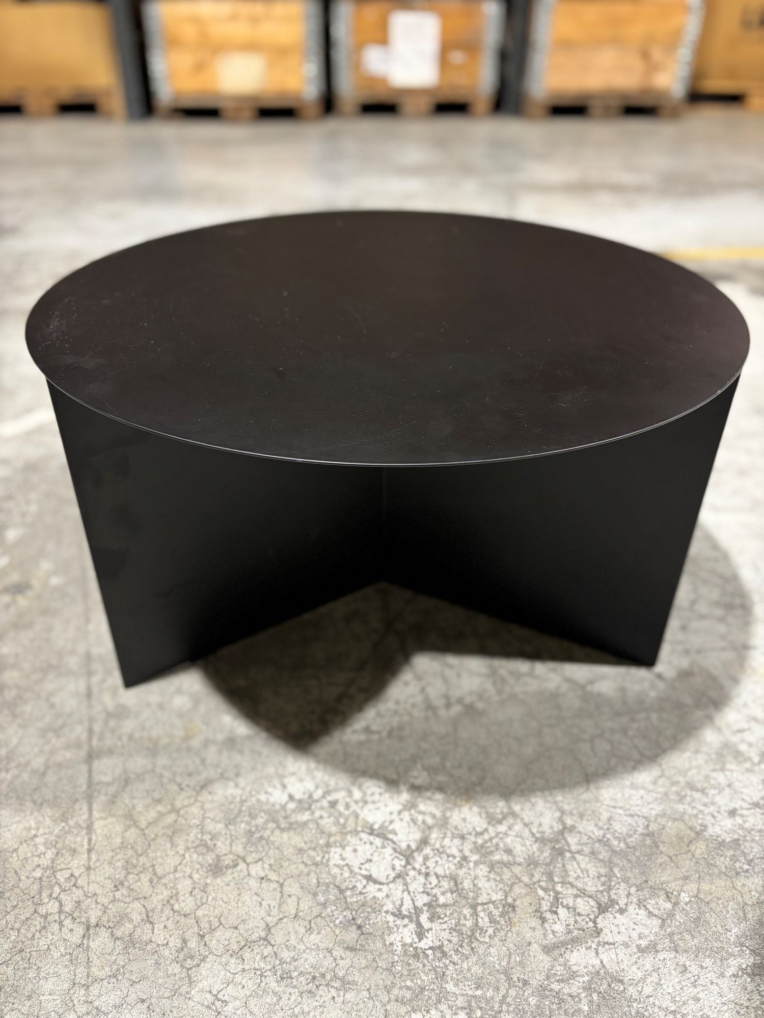 Sofabord sort Ø65 H36 Hay