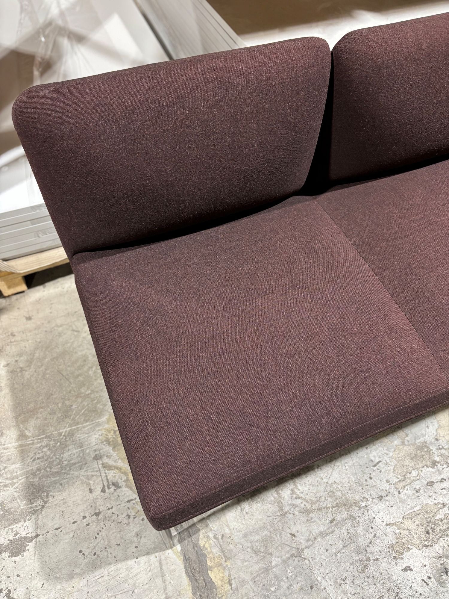 Sofa 3 seter burgunder Fora Form Senso B187 D65 H84 sh 47 sorte ben