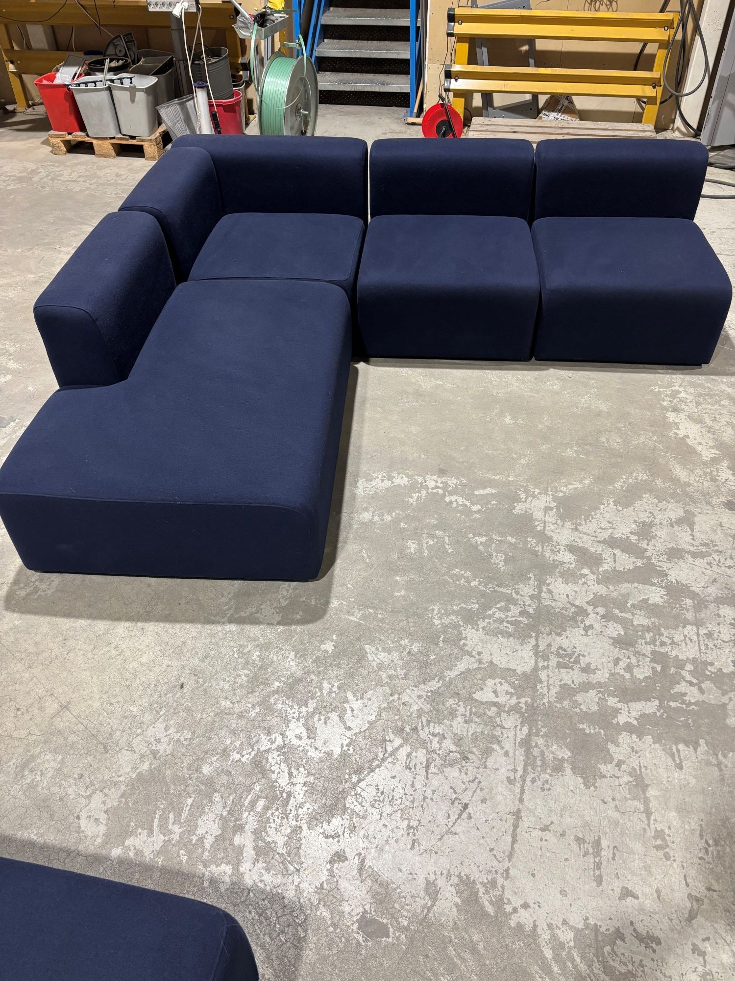 Modul sofa blå Hay Muuto Connect 230 x 250 sh 40