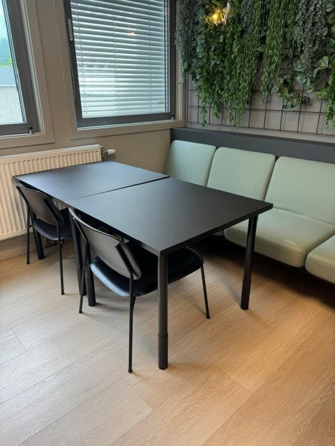 Cafebord sort 80x80cm