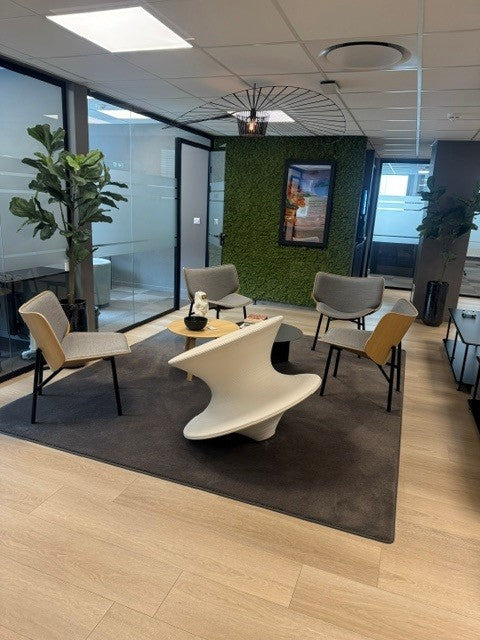 Gulvteppe grått 300cm x 250cm