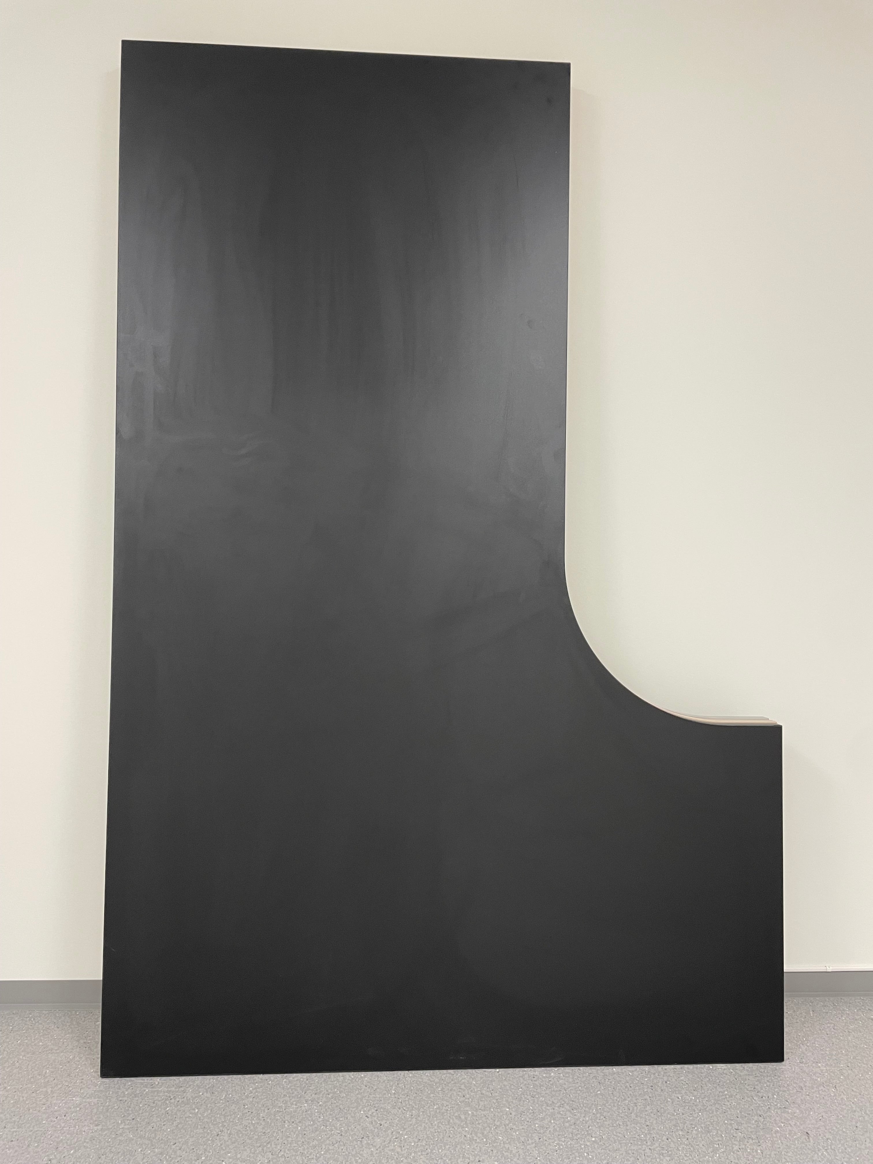 Plate sort 180 x 80/120 x 60 cm hjørne vendbar