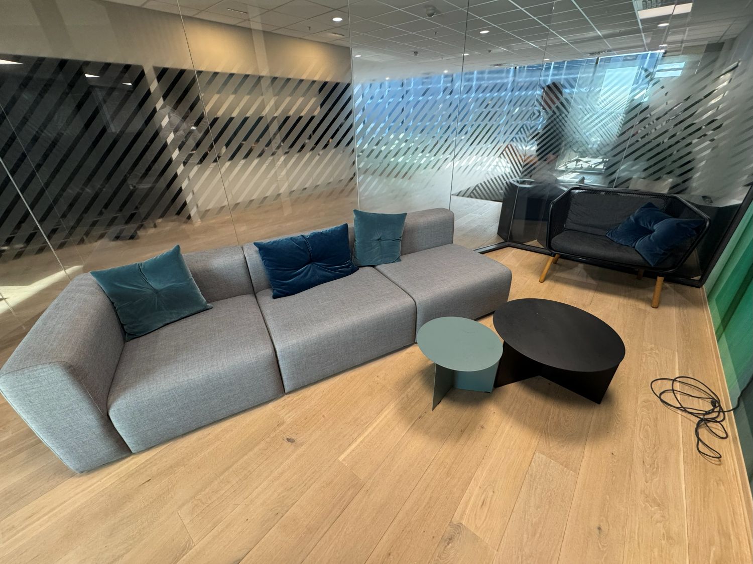 Modul hjørne gråmelert Hay Mags H68 D93 B93 sh40