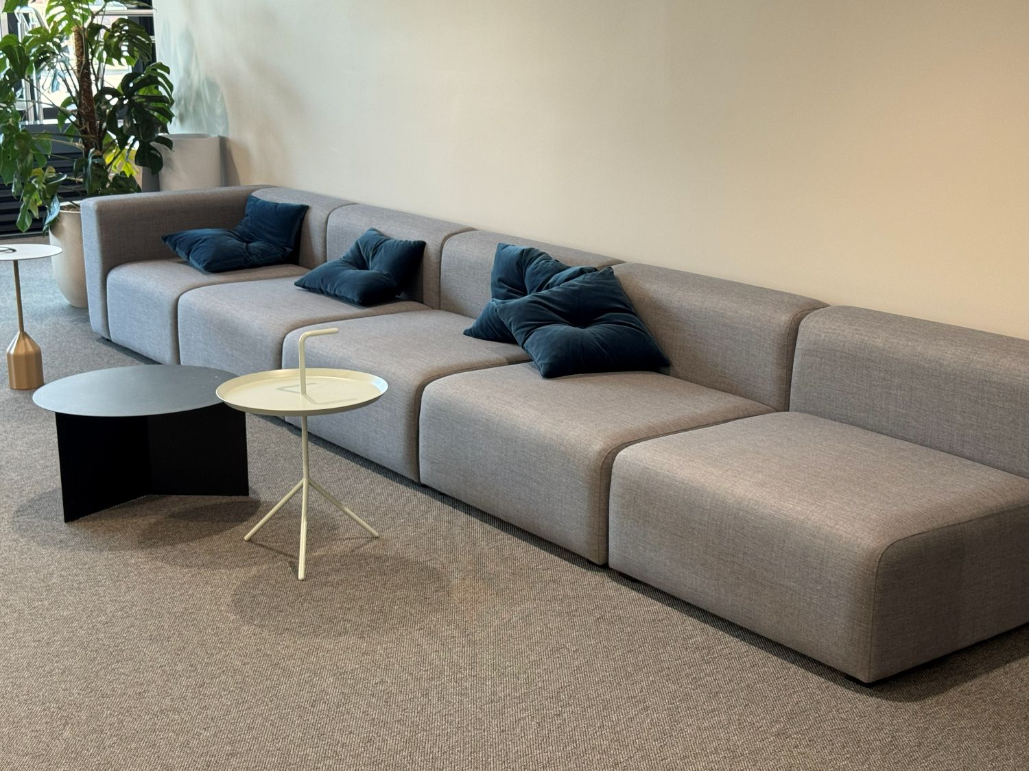 Modul hjørne gråmelert Hay Mags H68 D93 B93 sh40