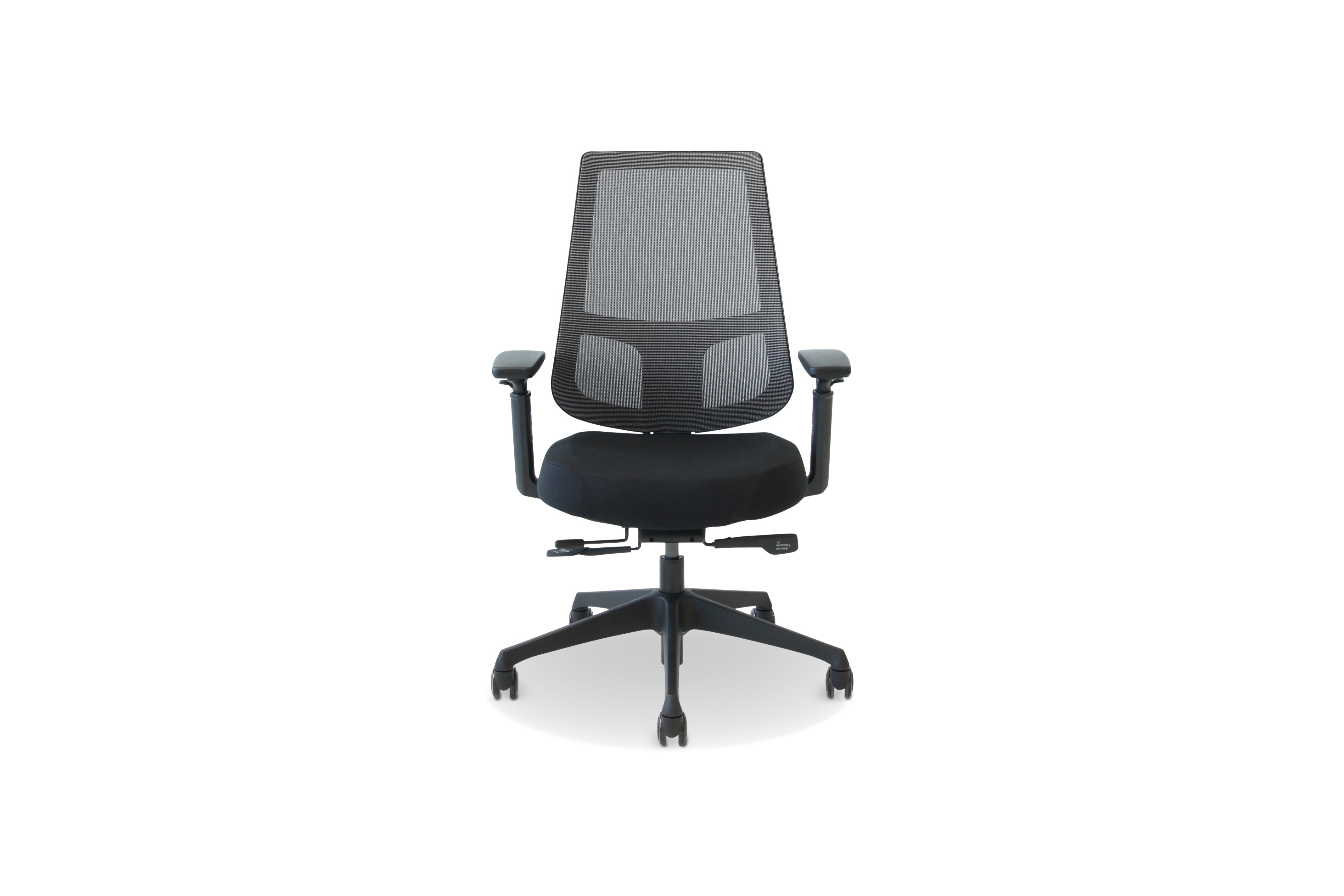 Kontorstol sort mesh KS RITA armlen