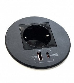 Power up Ø 80 sort