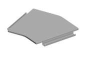 Modulsofa bordplate sort vinklet KS Modulus