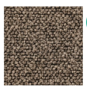 Loungestol mørk beige melert Henny sort lakkert understell