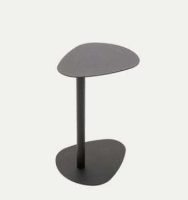 Bord sort 45 x 37 x 62 Pek sort søyle fot